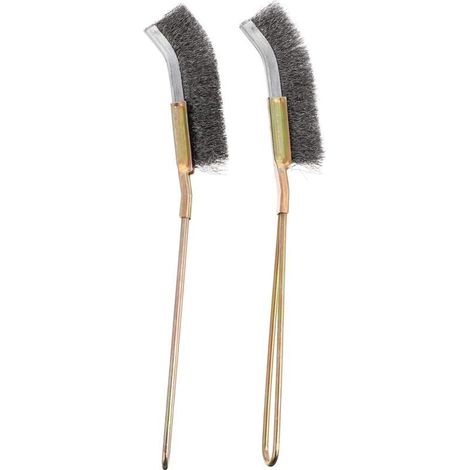 Bardusch-2 Pcs Brosse De Nettoyage De Cage À Oiseaux À Long Manche Mangeoire Cage Brosse À Fil Nettoyant Facile À Nettoyer Oiseau Perroquet Cage pour Animaux Brosse Accessoires 23X2 Cm (1/3)