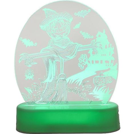 1 lampe de nuit épouvantail pour décorations d'Halloween (1/3)