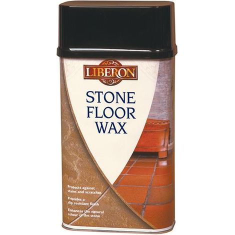 Liberon Stone Floor Wax - Protects, Nourishes and Enhances - 1 Litre (1/3)