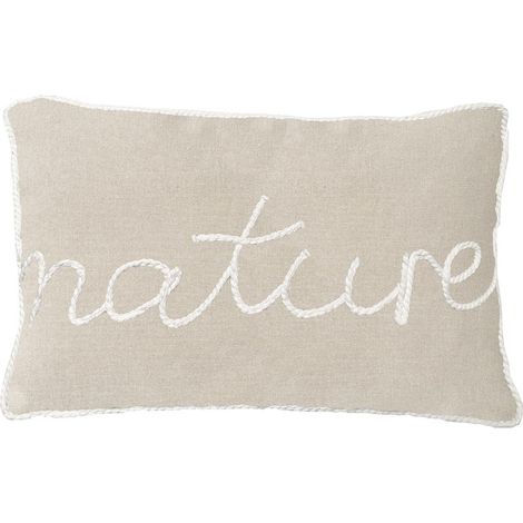 Coussin en pur coton lavé 32x50 cm ELENA, par Soleil d'Ocre
