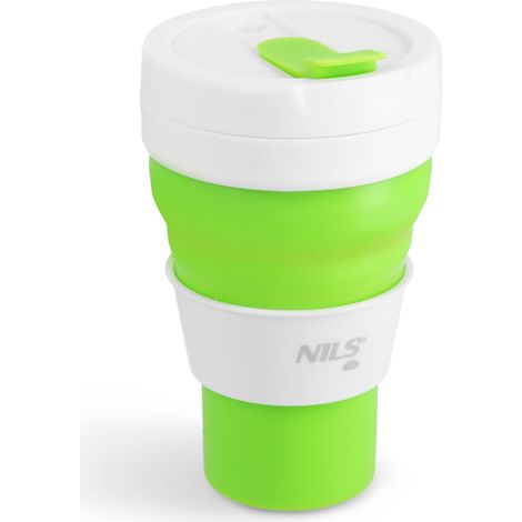 Gobelet pliable en silicone, 600 ml, vert clair (1/5)