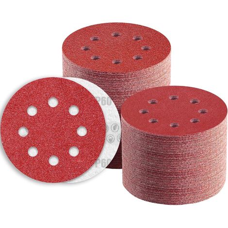 Schleifpapier 125mm Klett 60 Körnung 8 60K&xF6rnung 80.0 (1/5)