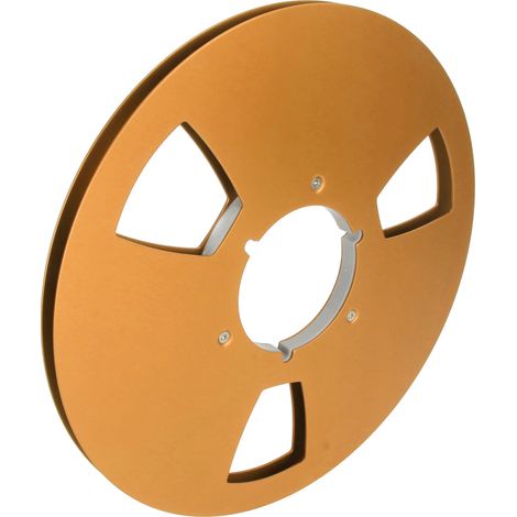 Bobine de bande magnétique 10 pouces 1/4 pouce, bobine ouverte, 3 trous de résistance au vent, bobine vide pour enregistrement, or (1/5)