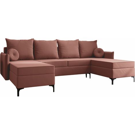 Sofá rinconero Clovis 111, Manila 29, Función de descanso, Almacenaje, 281x168x101cm, 0