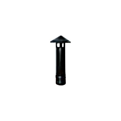 Fumaiolo Fisso per Stufa a Pellet  Altezza 21 cm  8 cm colore Nero