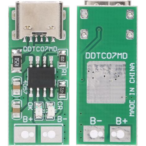 Chargeur USB Type C 5V 4,2V 3,7V pour Batterie Lithium 18650, Module de Charge Li-Ion LiPo, Lot de 2 Pièces (1/5)