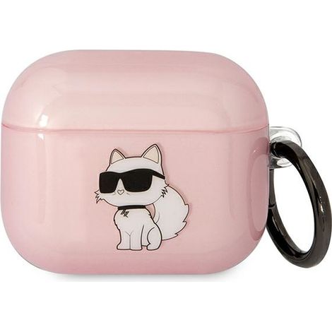 Karl Lagerfeld Ikonik Choupette Pink AirPods 3 Hülle (1/3)