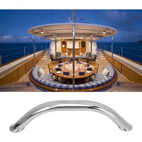 Handläufe aus seewasserbeständigem Edelstahl 304, geeignet für Boote, Yachten und Wohnmobile, 9 Zoll 2054SB. (1/5)