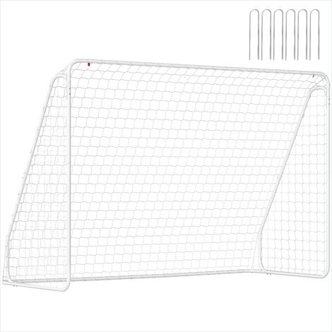 But de football De 301 x 120 x 200 cm avec filet et piquets Métal (1/5)
