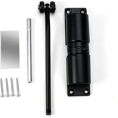 Deurdranger – Black – Verstelbare Deurveer voor Binnendeur en Buitendeur – Compact Deursluiter tot 40KG – Automatic Deurdranger – Eenvoudige Installatie – Used for Thuis, Kantoor et Winkels (1/5)