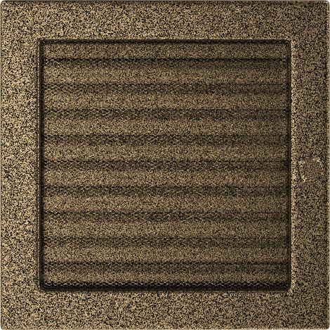 Vent Cover 22x22 black and gold with blinds (1/4)