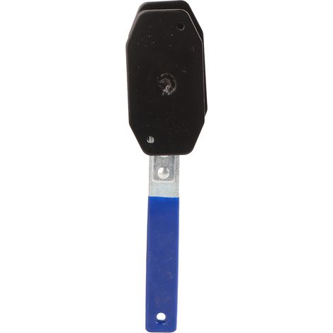 Outil de serrage d'étrier de frein, clé de compression à cliquet rotative à 360 degrés pour le déverrouillage du piston de frein, convient aux étriers fixes et flottants, petite taille, bleue. (1/5)