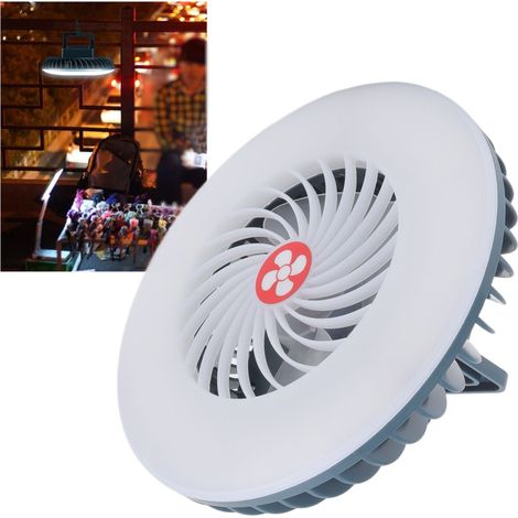 Lampe LED d'extérieur pour tente de camping, éclairage de marché nocturne, lampe pour ventilateur de camping, lampe de camping suspendue d'urgence rechargeable par USB (1/5)