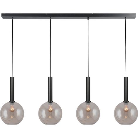 Lampe suspendue 4 lumières Bella 2 avec verre doré - 2981-05-130-4-02-25 (1/3)