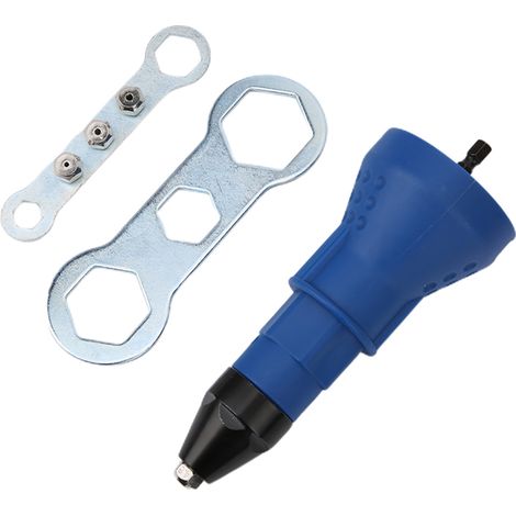 Adaptateur pour perceuse à riveter, accessoire électrique pour fixer écrous et rivets, kit outillage, pièce pour outils motorisés (1/5)