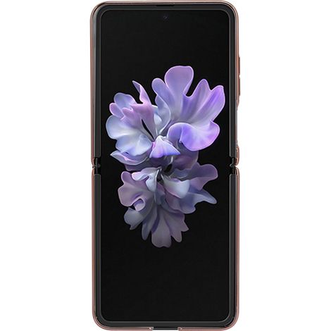 Coque de protection pour téléphone portable en verre trempé 9H à motif losanges, compatible avec Samsung Galaxy Z Flip. Rouge. (1/5)