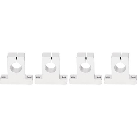 Cadre de support de rail de guidage en 4 parties, support de mouvement linéaire en alliage d'aluminium, base de support d'axe optique de 16 mm, accessoires pour équipements électroniques (1/5)