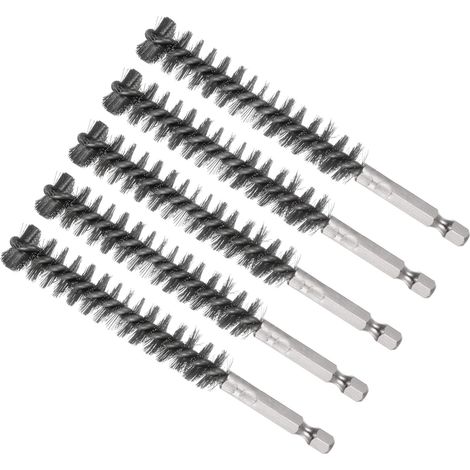 5 Pièces Brosse de Nettoyage Diamètre de 14 mm en Acier Inoxydable (1/5)