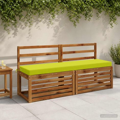 vidaXL Cojín de banco SOEST 100% Poliéster Verde brillante. (1/5)