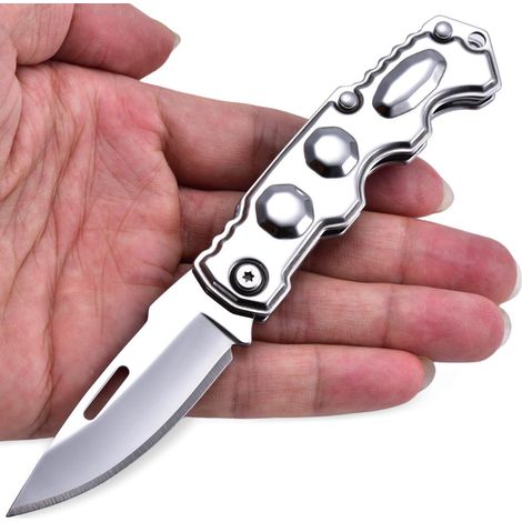 Klappmesser Edelstahl Leichtes Zweihandmesser EDC Taschenmesser für Camping & Outdoor