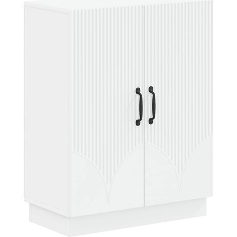 vidaXL Mobiletto da Bagno HOORN Bianco 59,5 x 31 x 77 cm (1/5)