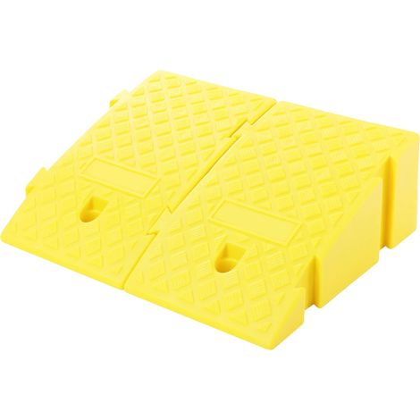 Einfahrtsrampe, tragbares rutschfestes Design, leicht und langlebig, gelb (1/2)