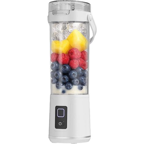Mixeur Personnel Portable  Tasse Mixeur 600ml Pour Jus Et Smoothies, Sans Fil Rechargeable avec Bec Verseur et Couvercle Anti-Fuites pour Voyage Cuisine Personnelle