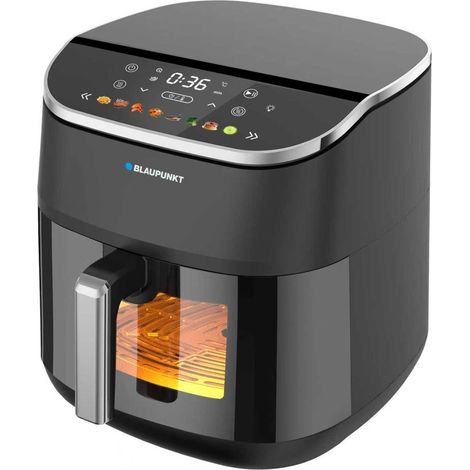 BLAUPUNKT – Airfryer - Freidora de aire caliente - Cesta de 8 L, 3000 W, calor superior e inferior, 8 programas, 40 – 230 °C, ventana de visualización, iluminación interior, pantalla táctil y (1/3)