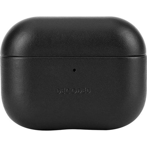 Coque AirPods Pro 3 - DECODED - AirCase Pro 3 - Cuir pleine fleur - Noir - Design élégant (1/4)