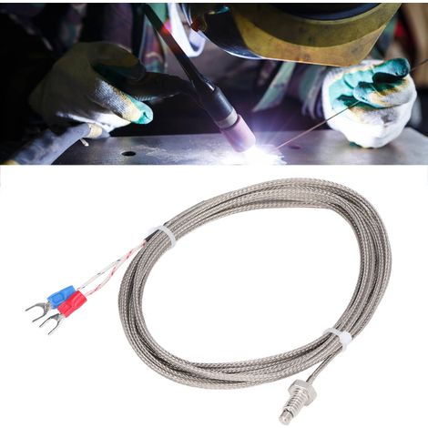 3 Meter langes BERM®-Thermoelement Typ K mit M6-Zoll-Schraube (1/5)