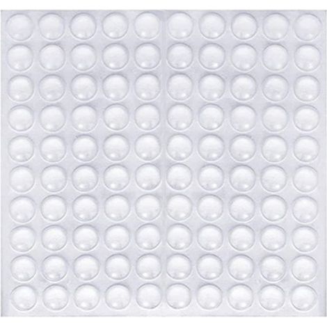 100 Patins Adhésifs Transparents - Pieds Antidérapants Antibruit, Butées en Caoutchouc pour Portes, Armoires, Clavier - Amortisseurs Silence