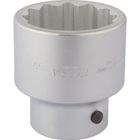 55mm Bi-Hexagon Square Drive Socket for 1-Inch Square Drive, Draper Elora 67450, Metric and Imperial Sizes (1/5)