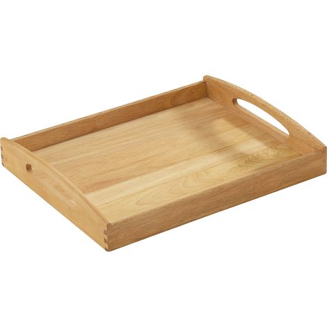 Vassoio da portata Zassenhaus, in legno di caucciù, 44x36x7 cm (1/2)