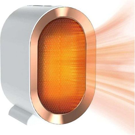 Chauffage électrique céramique 1200 W - Chauffage rapide avec 2 niveaux de puissance et protection contre la surchauffe - Compact et économe en énergie pour une utilisation domestique