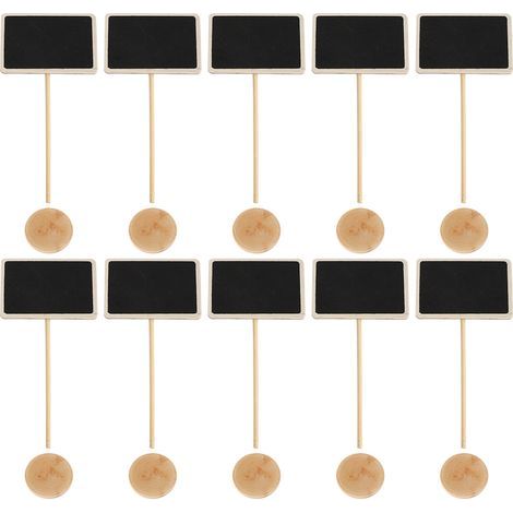 10 Pieces Mini Chalkboard Signs Blackboard Place Cards Office Vase Decorations (1/5)