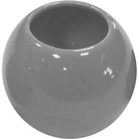 Gobelet de Salle de Bain "Bullea" 9cm Gris Clair (1/3)