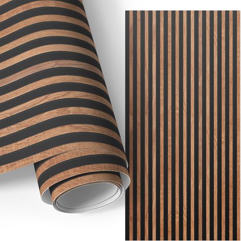 Möbel - Klebefolie - Möbelfolie - abwaschbare und selbstklebende Deko-Folie für Küche - Schrank -Tisch & Fensterbank - Holzleisten 50x100 cm