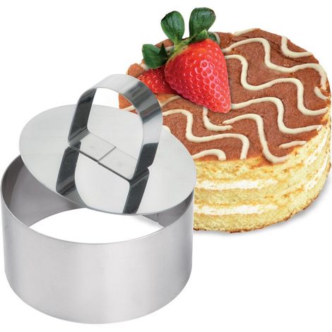 Anillo para dar forma a platos, postres, pasteles, anillo, forma, molde (1/4)
