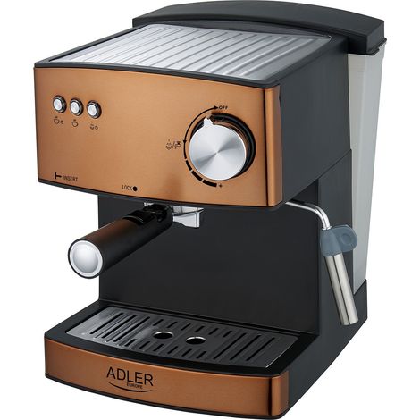 Machine à café, cafetière expresso Adler AD 4404cr, 15 bars, 850W, Cuivre (1/5)