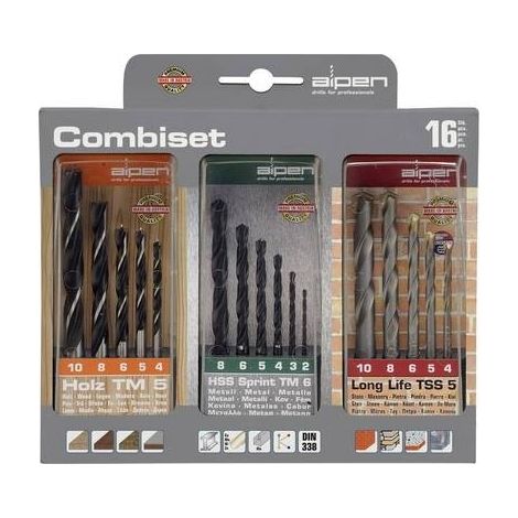 Set di punte Alpen 801003100 termoresistente precisione 16 pezzi (1/2)