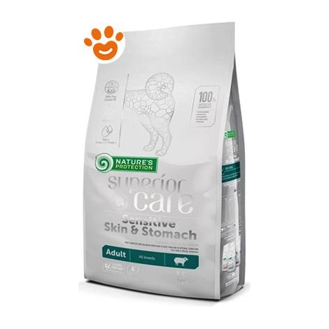 Natures Protection Dog Superior Care Sensitive Skin & Stomach con Agnello - Sacco 10 Kg - Cibo Secco Cani