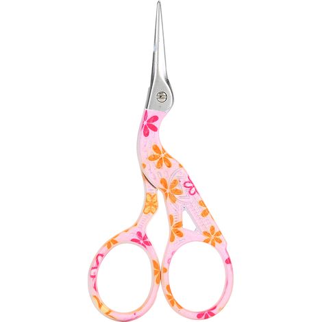 Vintage-Stickschere für Stoff, DIY-Nähzubehör für den Haushalt aus rosafarbenem Porzellan mit Blumenmuster (1/5)