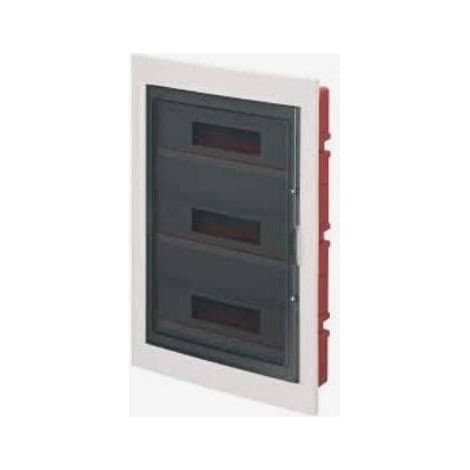 Tableau encastrable 54 modules avec cadre blanc et porte fumée 455 x 590 x 100 mm IP40 FAEG - FG14354