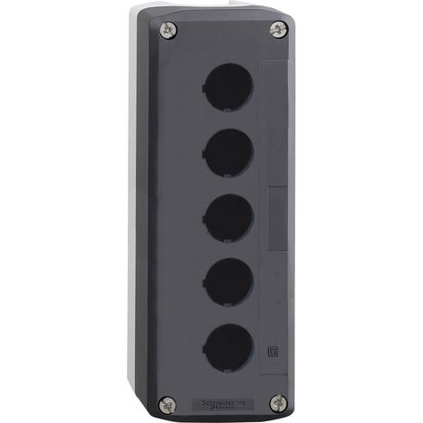 Schneider Electric XALD05 XALD05 Leergehäuse 5 Einbaustellen unbeschriftet Dunkelgrau, Hellgrau 1 S
