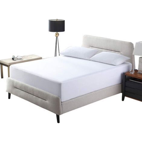 Housse de matelas imperméable double couche en TPU poncé de couleur unie, douce pour la peau, housse de protection pour matelas à urine, housse anti-poussière (1/3)