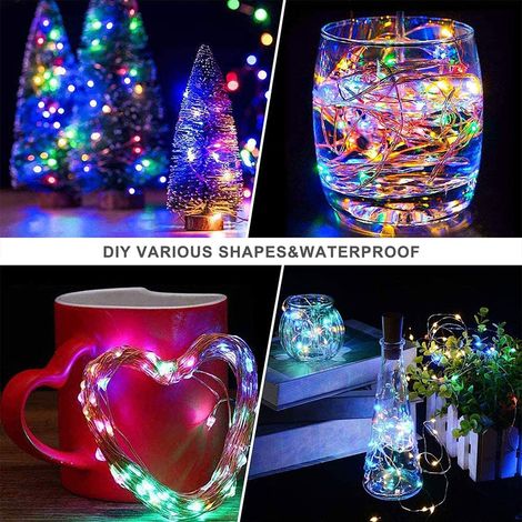Guirlande lumineuse rideau étanche de 3 mètres avec 300 LED, fil de cuivre, télécommande USB, idéale pour la décoration de chambre. (1/5)