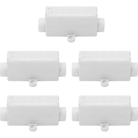 5Pcs Connecteur Fil Laiton Conducteur Double Vis ABS Boîtier Bornier Jonction 1000V 100A (1/5)