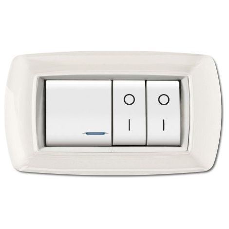 PLACCA LIFE LIVING PLAST BIANCO 4P CORNICE BIANCO
