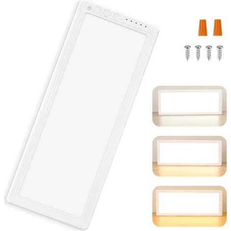 Éclairage intérieur à intensité variable pour camping-car 12 V 16,7" x 6,6", plafonniers LED pour camping-car 1500 lumens, 5 niveaux d'intensité, 3 températures de couleur, 2900-6500 K, luminaires pou