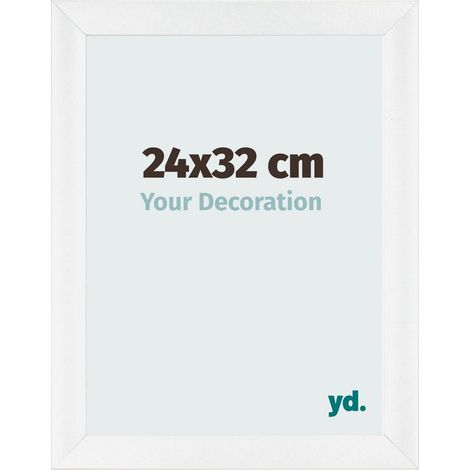 yd. - Cadre photo 24x32 - Blanc Brillant - MDF - Pisa (1/5)